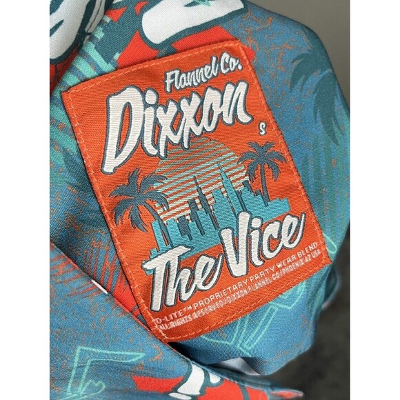 Dixxon Flannel Co. Women’s S The Vice Miami Print Button Down Party Shirt - Picture 10 of 10